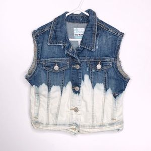 Old Navy Girls Distressed Denim Vest